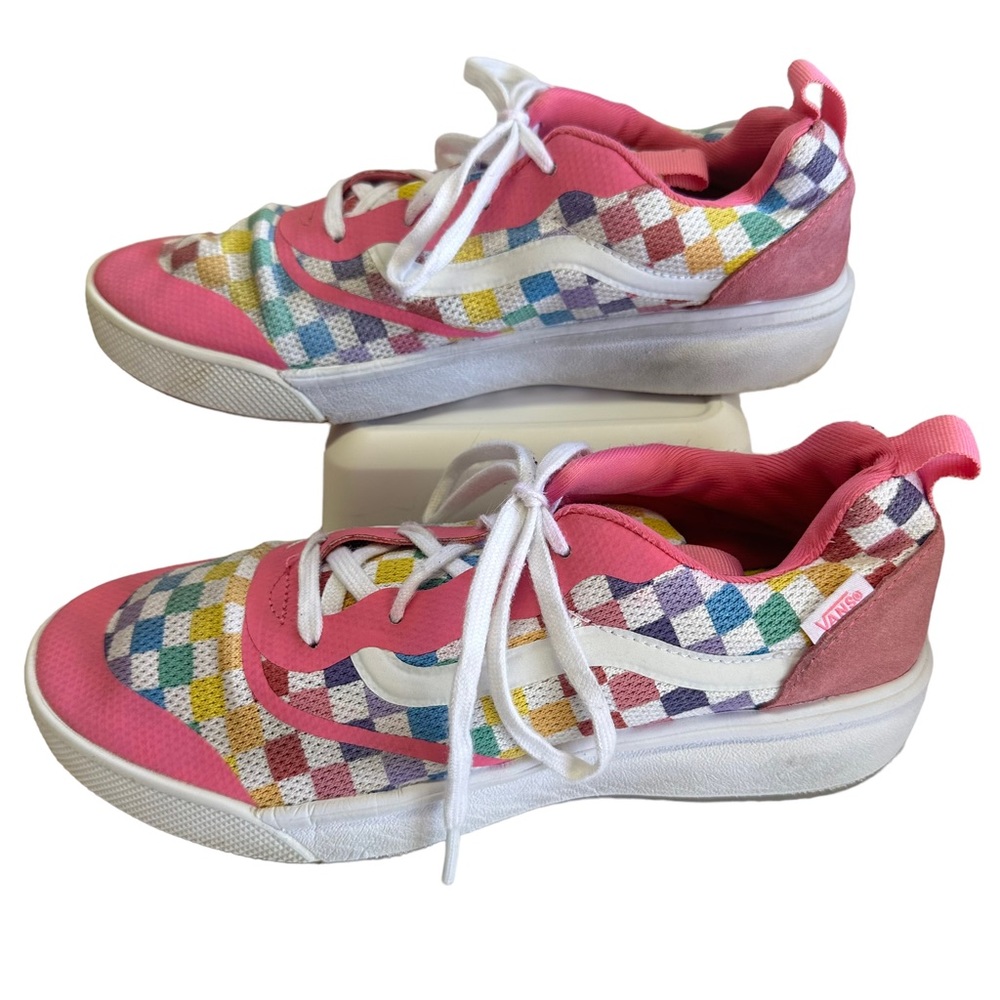 Multi Color Check Vans 7 - Picture 3 of 8